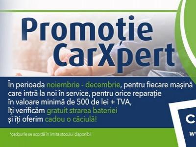 Promoție CarXpert